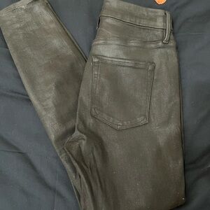 Good American Shimmering Black Skinny Jeans